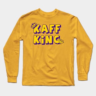 Kaff (Village) King yellow violet King of the village gift birthday Long Sleeve T-Shirt